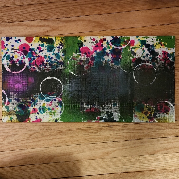 HANDCRAFTED Abstract Painting Artwork HANDPAINTED Bright Canvas Wall Art Decor - Picture 8 of 12